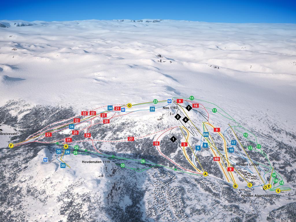 Hovden Hoyfjellsenter Hotel ภายนอก รูปภาพ